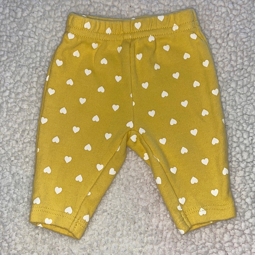 Carters Child Of Mine Yellow Leggings (Preemie)